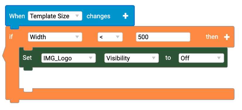 Custom Logic based on Template Size